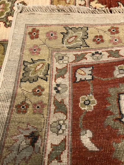 India Ziegler Hand Knotted Wool 8x10