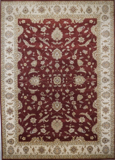 India Ziegler Hand Knotted Wool 10x14