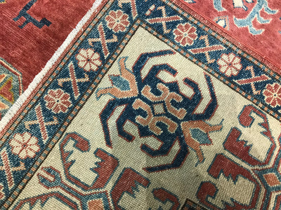 Pakistan Kazak Hand Knotted Wool 9x12