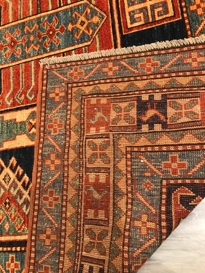 Pakistan Kazak Shirwan Hand Knotted Wool 5x7