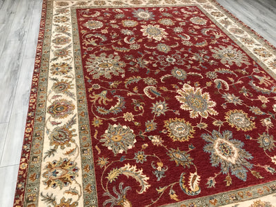 India Ziegler Hand Knotted Wool 9x12