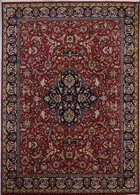 India Fine Sarouq Hand Knotted Wool 9X12
