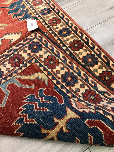 Pakistan Kazak Hand Knotted Wool 3x13