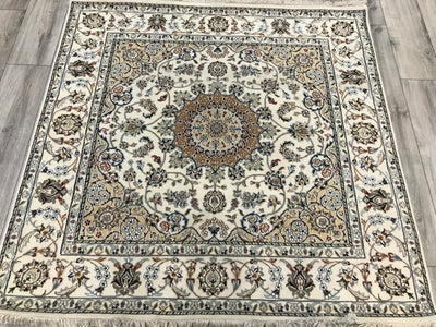 India Nain hand Knotted wool &Silk 5x5