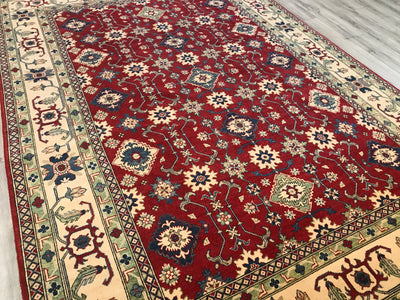 Pakistan Kazak Hand Knotted Wool 9x12