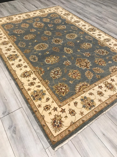 India Ziegler Hand Knotted Wool 5x8