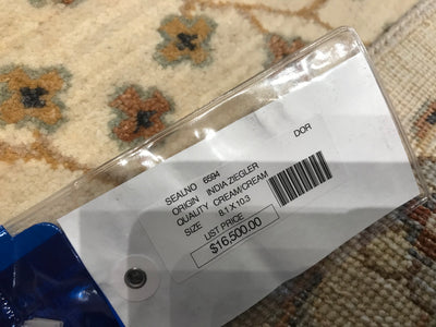 India Ziegler Hand Knotted Wool 8x10