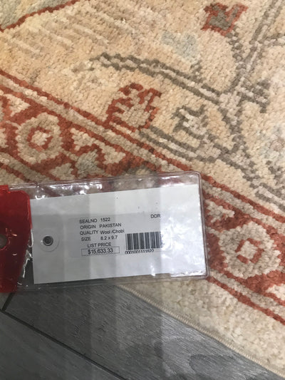 Pakistan Ziegler Hand Knotted Wool 8x10