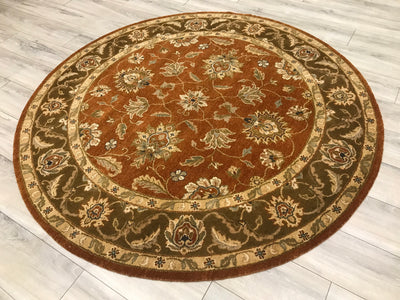 India Luxor Hand Knotted Wool 6x6