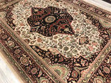 India Tabriz  Hand Knotted Wool 9X12