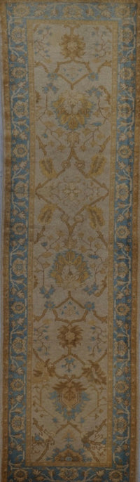 Turkish Oushak Hand Knotted Wool 3X10