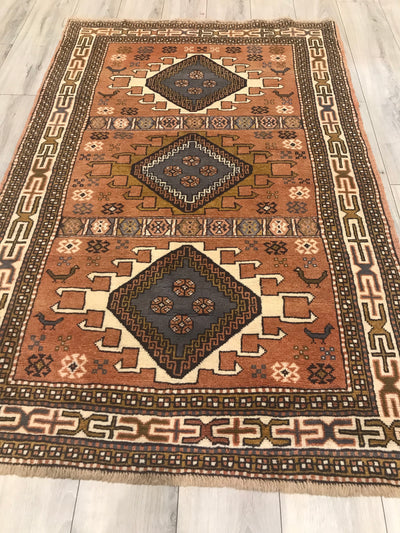 Persian old Gochan Hand Knotted Wool 4x6