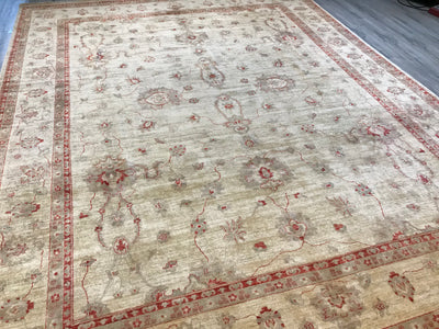 Pakistan Ziegler Hand Knotted Wool 10x13
