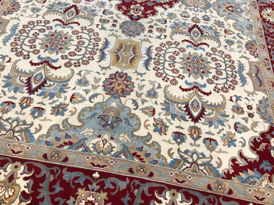 Pakistan Tabriz 16/16 Hand Knotted Wool 9x12