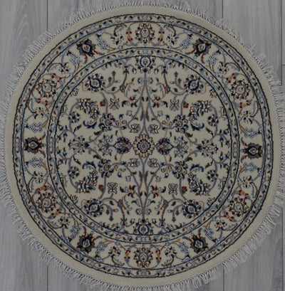 India Nain Hand Knotted Wool & Silk  3x3