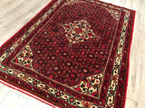 Persian Old Hamadan Hand Knotted Wool 4.11 x 6.4