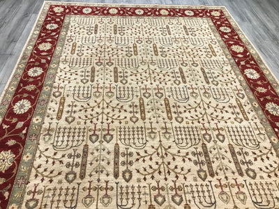 Pakistan Ziegler Hand Knotted Wool 8X10