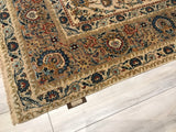 India Kashan Hand Knotted Wool 9x12