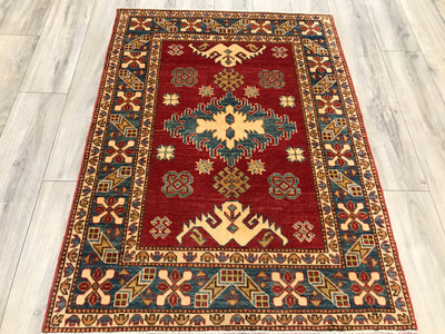 Pakistan Kazak Hand Knotted Wool 4x5