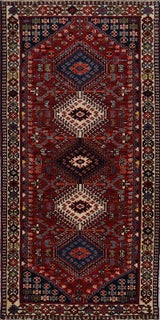 Persian Shiraz Hand Knotted wool 3x6
