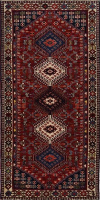Persian Shiraz Hand Knotted wool 3x6