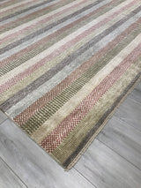 India Grass Multi Hand Knotted Wool 8x10