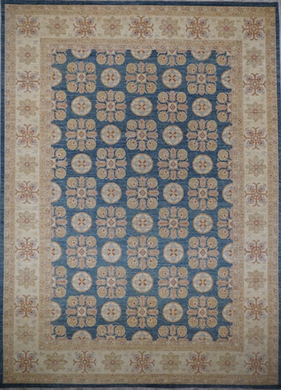 Pakistan Ziegler Kotan Hand Knotted Wool 10x14