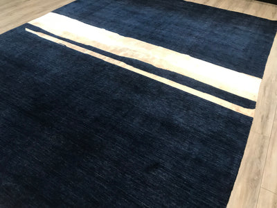 India Modern Hand Loom Wool 9x12