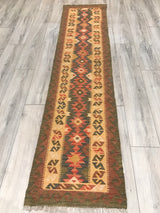 Afghanistan Killim Hand Woven Wool 3x10