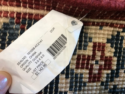 China Oushak Hand Knotted Wool 3x5