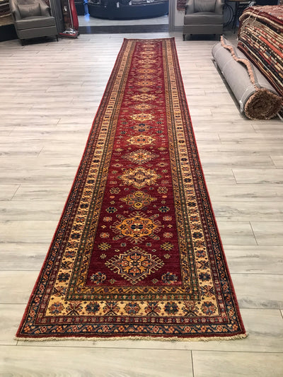 Pakistan Kazak Shirwan Hand Knotted Wool 3x20