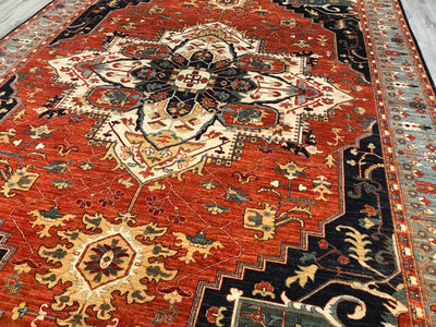 Pakistan Heriz Hand Knotted Wool 10x14