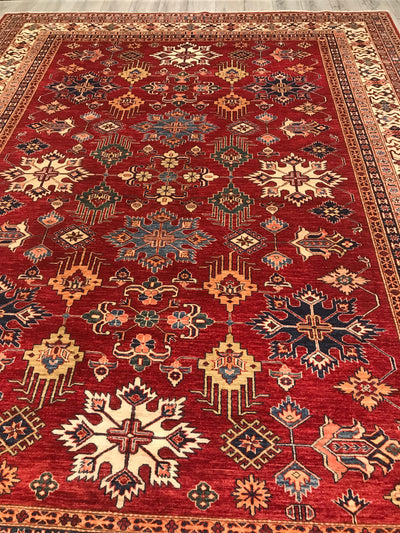 Pakistan Kazak Shirwan Hand Knotted Wool 9x12