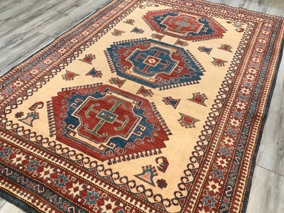 Pakistan Kazak Hand Knotted Wool 7x9