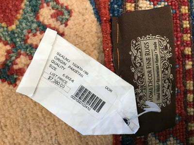 Pakistan Kazak Hand Knotted Wool 7x9