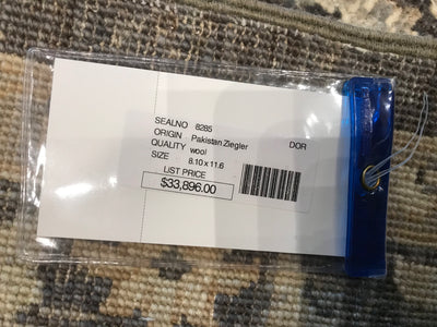 Pakistan Ziegler Hand Knotted  Wool 9x12