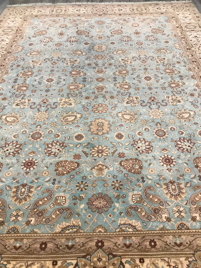 Pakistan Tabriz Hand Knotted Wool 9x12