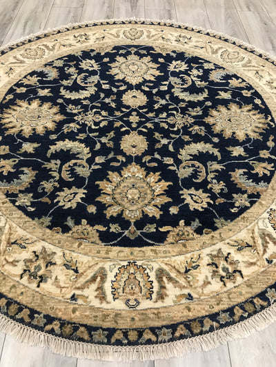 India Ziegler Hand Knotted Wool 6x6