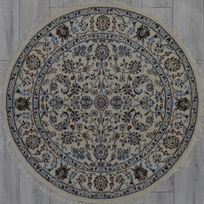 India Nain Hand Knotted Wool & Silk 5x5