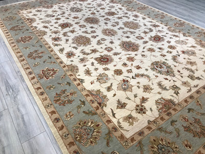 India Ziegler Hand Knotted Wool 10x14