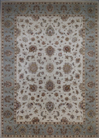 India Ziegler Hand Knotted Wool 10x14