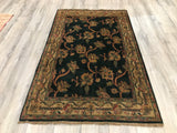 India Jaipur Hand Knotted Wool 3x6