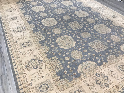 Pakistan Ziegler Hand Knotted Wool 9x12