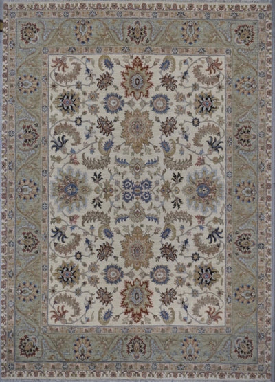 India Ziegler Hand Knotted Wool 8x10