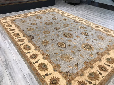 India Ziegler Hand Knotted Wool 9x12