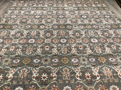 India Jankat Hand Knotted Wool & Silk 10x14