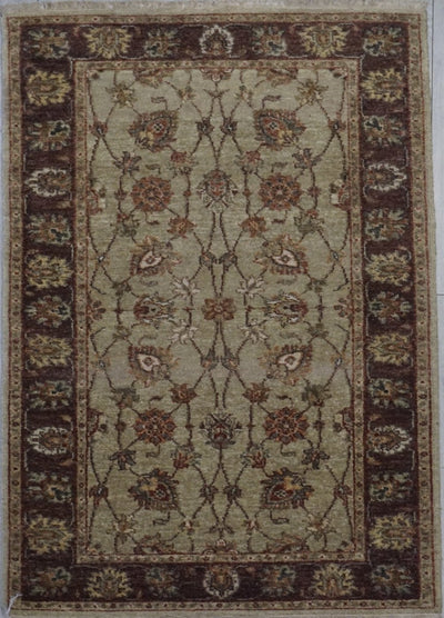 India Jaipur Hand Knotted Wool 3x5