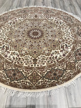 India Tabriz Hand Knotted Wool & Silk 6x6