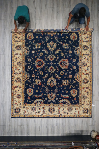 India Ziegler Hand Knotted Wool 9x12