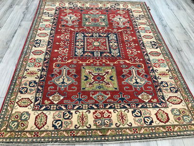 Pakistan Kazak Hand Knotted Wool  6x8